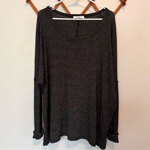 Carly Jean Los Angeles Charcoal Sweater